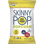 SkinnyPop White Cheddar Popcorn, Preservative-free, Dairy-free, Gluten-free, Trans Fat Free, Tree-nut Free, Peanut-free, White Cheddar, 1 oz, 12/Carton view 1
