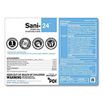 Sani Professional Sani-24 Germicidal Disposable Wipes, Large, 6 x 6.75, Unscented, White, 65/Pack view 2