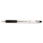 Pentel R.S.V.P. RT Retractable Ballpoint Pen, 1mm, Black Ink, Clear Barrel, Dozen view 1