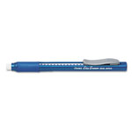 Pentel Clic Eraser Grip Eraser, White Polyvinyl Chloride Eraser, Blue Barrel view 1