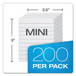Oxford Ruled Mini Index Cards, 3 x 2 1/2, White, 200/Pack view 1