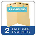 Pendaflex Top Tab 2-Fastener Folder, 1/3-Cut Tabs, Legal Size, Manila, 50/Box view 2