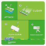 Swiffer Wet Refill Cloths, 10 x 8, Open Window Fresh, Cloth, White, 12/Tub, 12 Tubs/Carton view 1