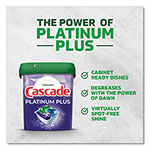 Cascade Platinum Plus ActionPacs Dishwasher Detergent Pods, 1.46 oz Bag, 30/Bag, 3 Bags/Carton view 4