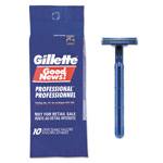 Gillette Professional Good News! Disposable Razors, 10 Per Pack, 10/Case, 100 Total orginal image