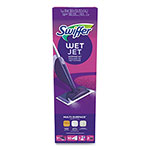 Swiffer WetJet Mop Starter Kit with 10 Pads and 1 Cleaner, 11.3 x 5.4 Head, Silver Handle view 3