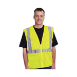 PIP ANSI Class 2 Hook and Loop Safety Vest, 2X-Large, Hi-Viz Lime Yellow view 3