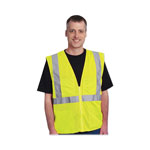 PIP ANSI Class 2 Four Pocket Zipper Safety Vest, Polyester Mesh, 2X-Large, Hi-Viz Lime Yellow view 3
