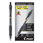 Pilot G2 Premium Retractable Gel Pen, Bold 1mm, Black Ink, Smoke Barrel, Dozen orginal image