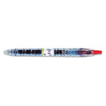 Pilot B2P Bottle-2-Pen Recycled Retractable Gel Pen, 0.7mm, Red Ink, Translucent Blue Barrel view 1