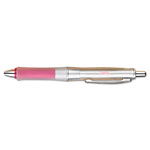 Pilot Dr. Grip Center of Gravity Retractable Ballpoint Pen, 1mm, Black Ink, Silver/Pink Barrel view 1