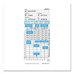 uPunch Time Clock Cards for uPunch HN4000, Two Sides, 7.37 x 3.37, 50/Pack view 1