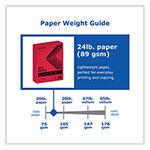 Printworks™ Professional Color Paper, 24 lb Text Weight, 8.5 x 11, Red, 500/Ream view 3