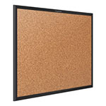 Quartet® Classic Series Cork Bulletin Board, 48x36, Black Aluminum Frame view 3