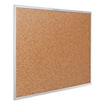 Quartet® Classic Series Cork Bulletin Board, 60 x 36, Silver Aluminum Frame view 3
