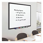 Quartet® Classic Porcelain Magnetic Whiteboard, 60 x 36, Black Aluminum Frame view 4