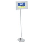 Quartet® Designer Sign Stand, Silver Aluminum Frame, 11 x 17 view 2