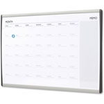 Quartet® Magnetic Dry-Erase Calendar, 18 x 30, White Surface, Silver Aluminum Frame view 1