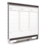 Quartet® Prestige 2 Total Erase 3-Month Calendar Board, 36 x 24, White, Graphite Frame view 2