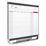 Quartet® Prestige 2 Magnetic Total Erase Monthly Calendar, 36 x 24, Graphite Color Frame view 1