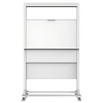 Quartet® Motion Dual-Track Mobile Magnetic Dry-Erase Easel, Two 40 1/2 x 34 Panels, White view 3