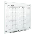 Quartet® Infinity Magnetic Glass Calendar Board, 48 x 36 view 1