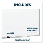 Quartet® Fusion Nano-Clean Magnetic Whiteboard, 36 x 24, Silver Frame view 1