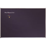 Quartet® Porcelain Black Chalkboard w/Aluminum Frame, 72