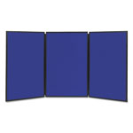 Quartet® Show-It! Display System, 72 x 36, Blue/Gray Surface, Black Frame orginal image