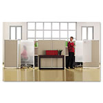 Quartet® Workstation Privacy Screen, 36w x 48d, Translucent Clear/Silver view 2
