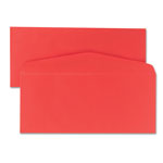 Quality Park Colored Envelope, #10, Bankers Flap, Gummed Closure, 4.13 x 9.5, Red, 25/Pack view 3