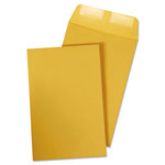 Quality Park Catalog Envelope, #1, Cheese Blade Flap, Gummed Closure, 6 x 9, Brown Kraft, 100/Box view 2