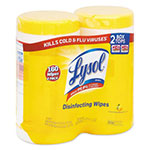 Lysol Disinfecting Wipes, 7 x 8, Lemon and Lime Blossom, 80 Wipes/Canister, 2 Canisters/Pack view 1