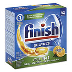 Finish® Dish Detergent Gelpacs, Orange Scent, 32/Box view 1