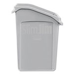 Rubbermaid Slim Jim Under-Counter Container, 23 gal, Polyethylene, Gray view 1