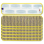 Rubbermaid Microfiber Scrubber Pad, Vertical Polyprolene Stripes, 18