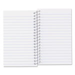 National Brand Paper Blanc Xtreme White Wirebound Memo Books, Narrow Rule, Randomly Assorted Cover Color, (60) 5 x 3 Sheets view 2