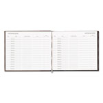 National Brand Visitor Register Book, Black Hardcover, 128 Pages, 8 1/2 x 9 7/8 view 1