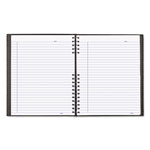 Blueline NotePro Notebook, 1 Subject, Medium/College Rule, Black Cover, 11 x 8.5, 100 Sheets view 1