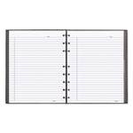 Blueline NotePro Notebook, 1-Subject, Narrow Rule, Black Cover, (75) 9.25 x 7.25 Sheets view 1