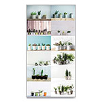 Blueline 12-Month Wall Calendar, Succulent Plants Photography, 12 x 17, White/Multicolor Sheets, 12-Month (Jan to Dec): 2024 view 1