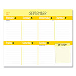Blueline Fridge Planner Magnetized Weekly Calendar with Pads + Pencil, 12 x 12.5, White/Yellow Sheets, 16-Month (Sept-Dec): 2024-2025 view 2