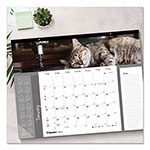 Brownline Pets Collection Monthly Desk Pad, Furry Kittens Photography, 22 x 17, White Sheets, Black Binding, 12-Month (Jan-Dec): 2024 view 3