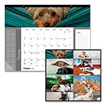 Brownline Pets Collection Monthly Desk Pad, Puppies Photography, 22 x 17, Black Binding, Clear Corners, 12-Month (Jan to Dec): 2024 view 1