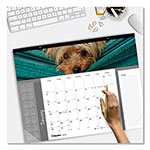 Brownline Pets Collection Monthly Desk Pad, Puppies Photography, 22 x 17, Black Binding, Clear Corners, 12-Month (Jan to Dec): 2024 view 2