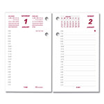Brownline Daily Calendar Pad Refill, 6 x 3.5, White/Burgundy/Gray Sheets, 12-Month (Jan to Dec): 2024 view 2