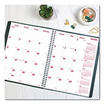 Brownline Mountains 14-Month Planner, Mountains Photography, 11 x 8.5, Green/Black/Pink Cover, 14-Month (Dec to Jan): 2022 to 2024 view 3