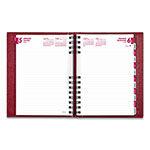 Brownline CoilPro Ruled Daily Planner, 8.25 x 5.75, Red Cover, 12-Month (Jan to Dec): 2024 view 1