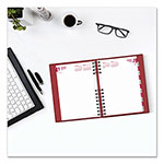 Brownline CoilPro Ruled Daily Planner, 8.25 x 5.75, Red Cover, 12-Month (Jan to Dec): 2024 view 3