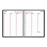 Brownline DuraFlex Weekly Planner, 11 x 8.5, Black Cover, 12-Month (Jan to Dec): 2024 view 1